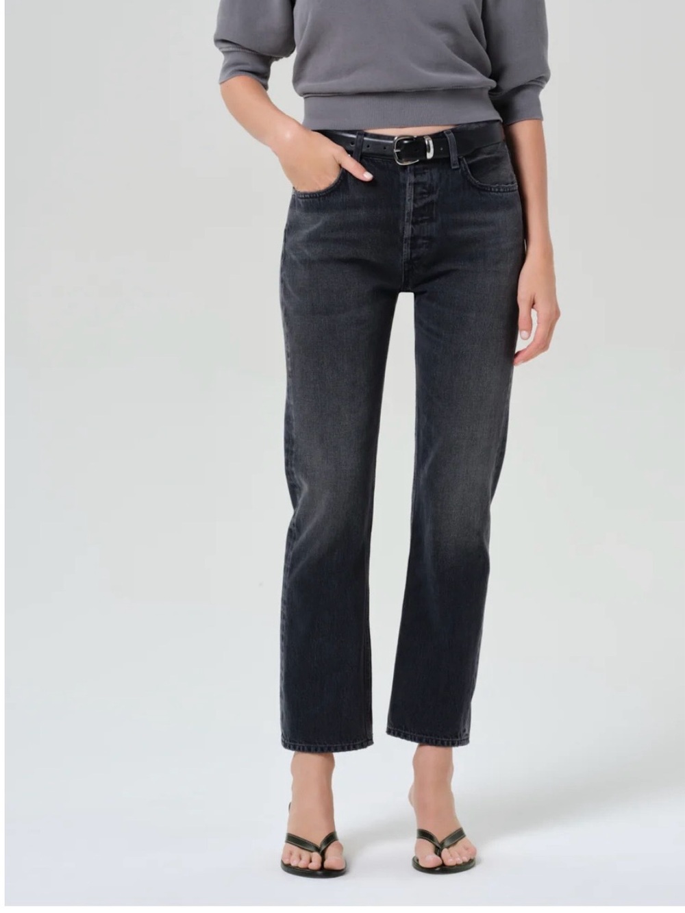 NWT Citizens Of Humanity Women’s Blaine High Rise Straight Vintage Black Jeans